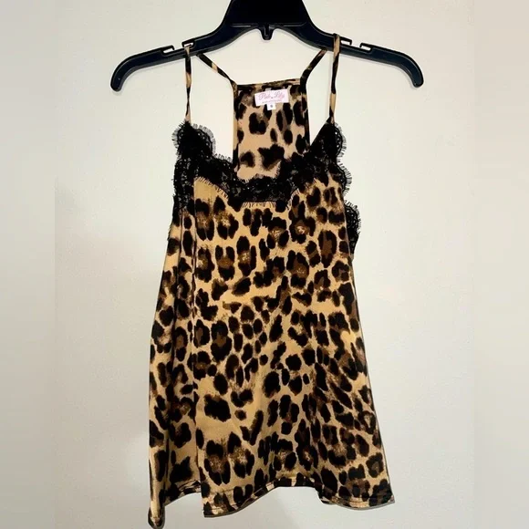 Pink Lily Cheetah Print Camisole - Picture 4 of 7